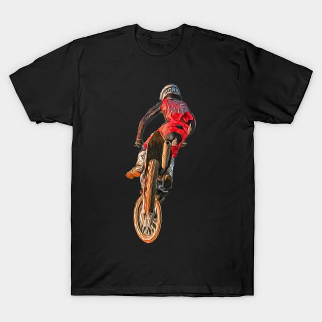 motocross T-Shirt by rickylabellevie